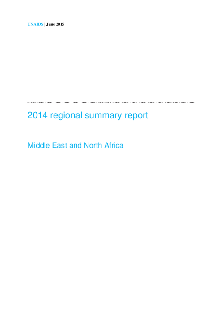 2014_Regional_Summary _Report_MENA