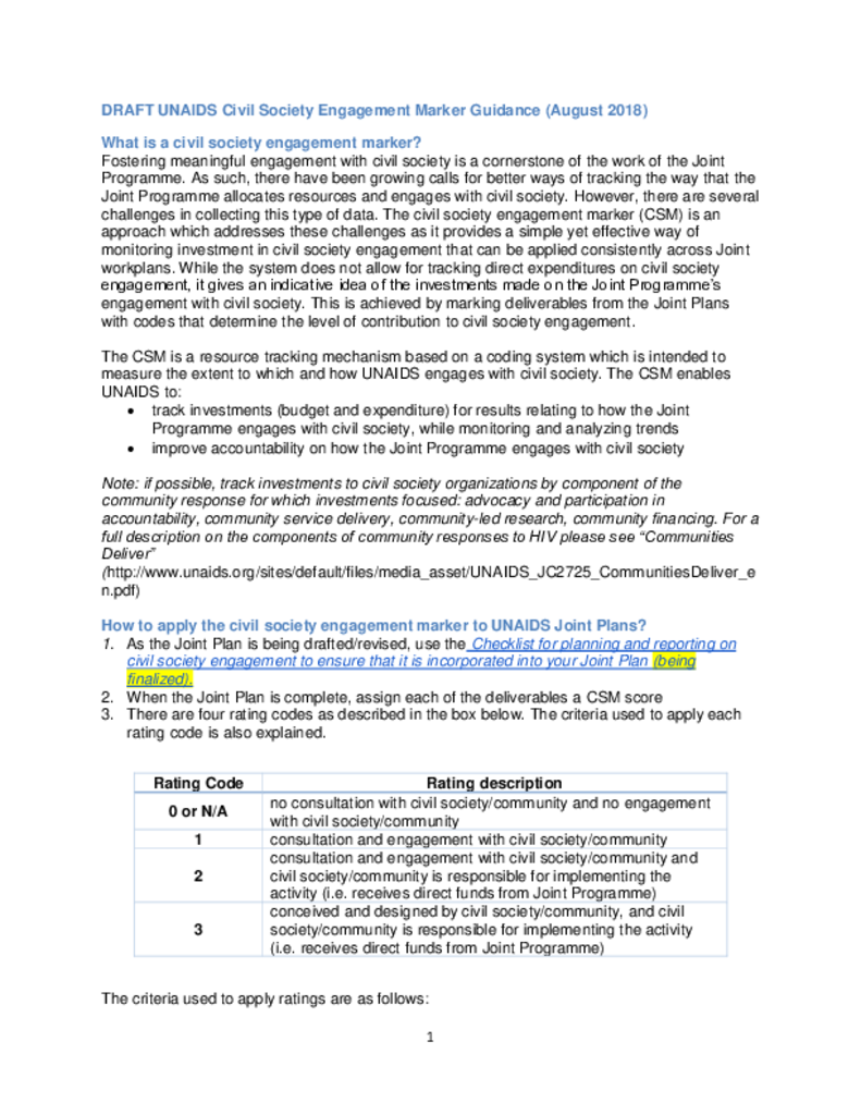 5. Civil Society Marker_Guidance