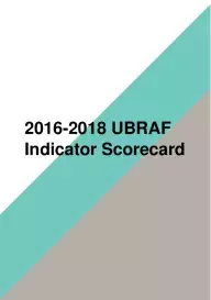 2018_UBRAF indicators scorecard_24June2019 2018_UBRAF indicators scorecard_24June2019