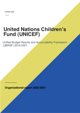 UNICEF_Organizational report_2021 UNICEF_Organizational report_2021