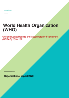 WHO_Organizational report_2020