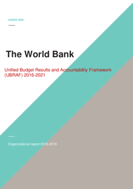 World Bank_Organizational report_2018-2019 World Bank_Organizational report_2018-2019